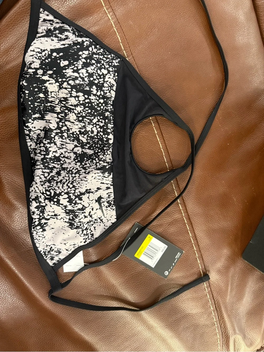 Nike Black Strappy Low-Impact Swim top